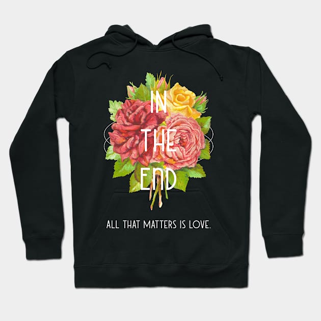 Love Roses Hoodie by ApparelJunkie